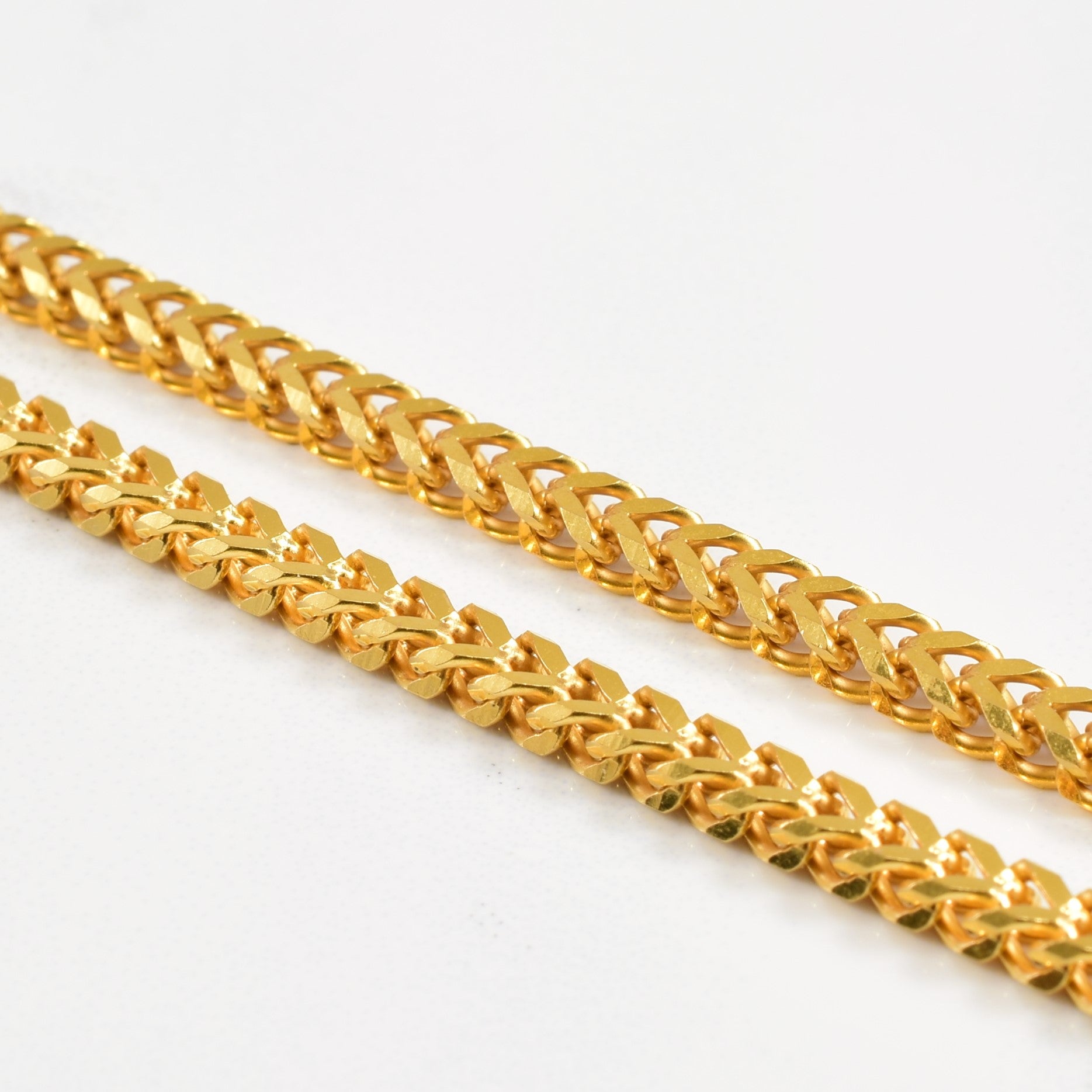 22k Yellow Gold Foxtail Chain | 19" |