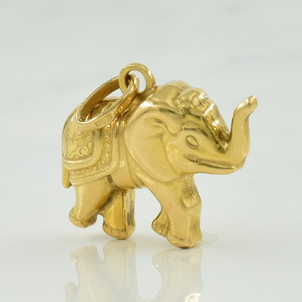 10k Yellow Gold Elephant Charm |