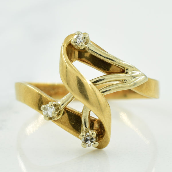 Bypass Diamond Ring | 0.05ctw | SZ 6.75 |