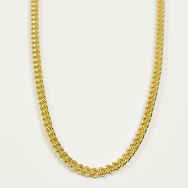 8k Yellow Gold Curb Chain | 16.50