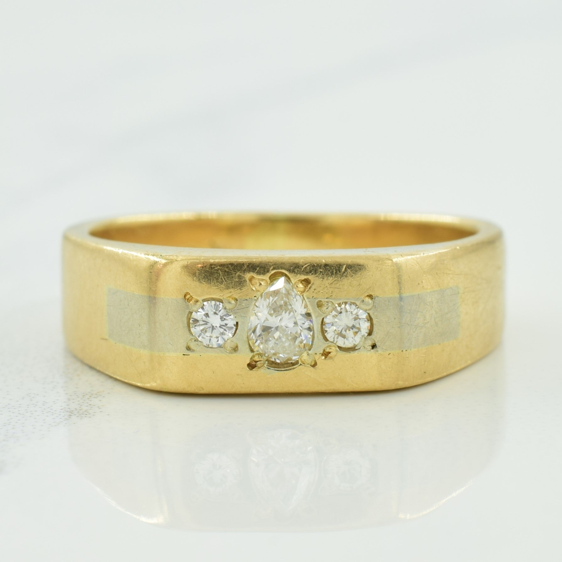 Three Stone Diamond Ring | 0.16ctw | SZ 6.75 |