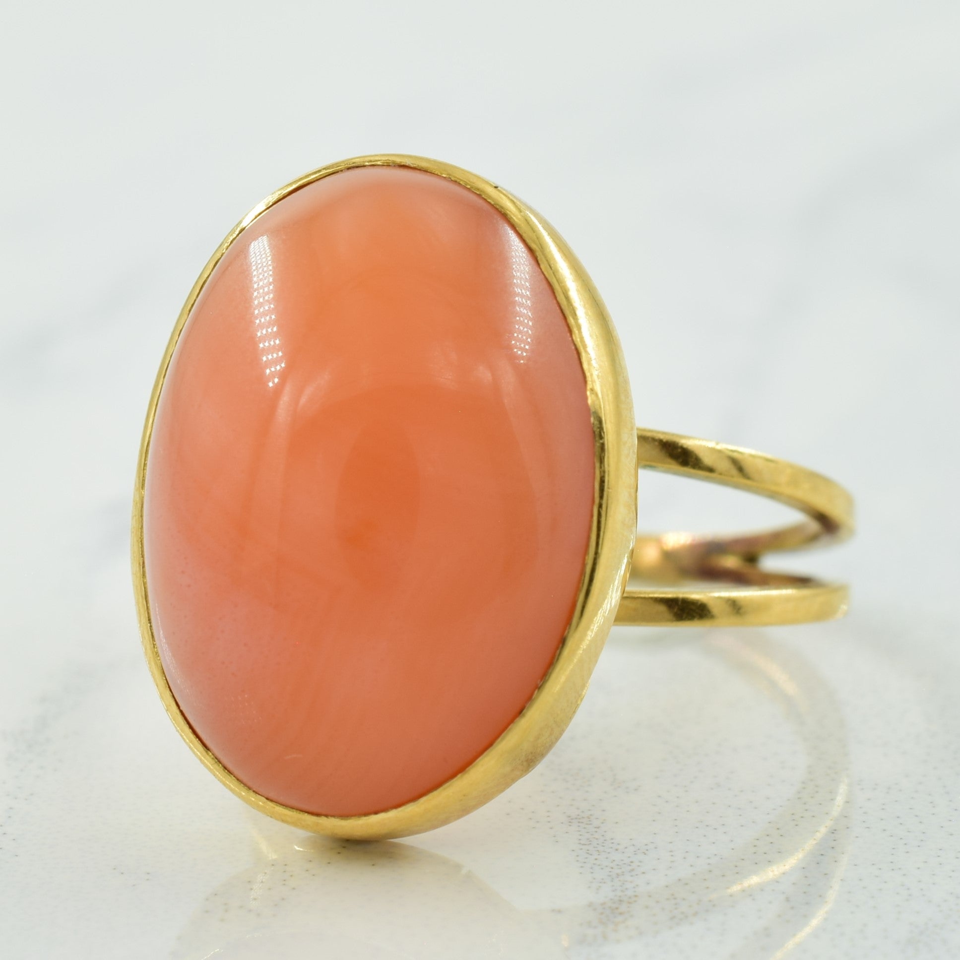 Chalcedony Cocktail Ring | 14.00ct | SZ 6.5 |