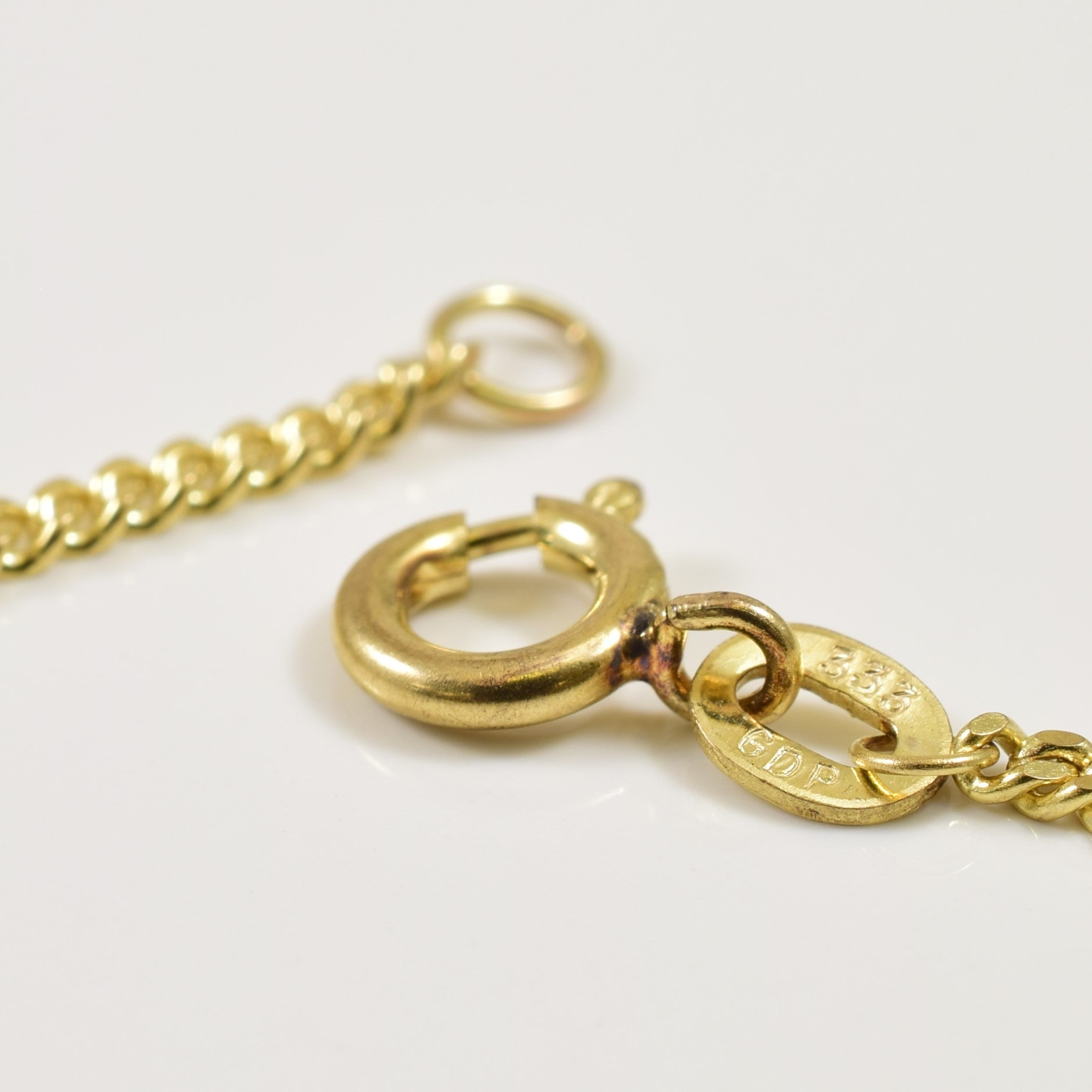 8k Yellow Gold Curb Chain | 16.50