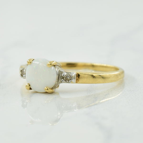 Opal & Diamond Ring | 0.40ct, 0.02ctw | SZ 7 |