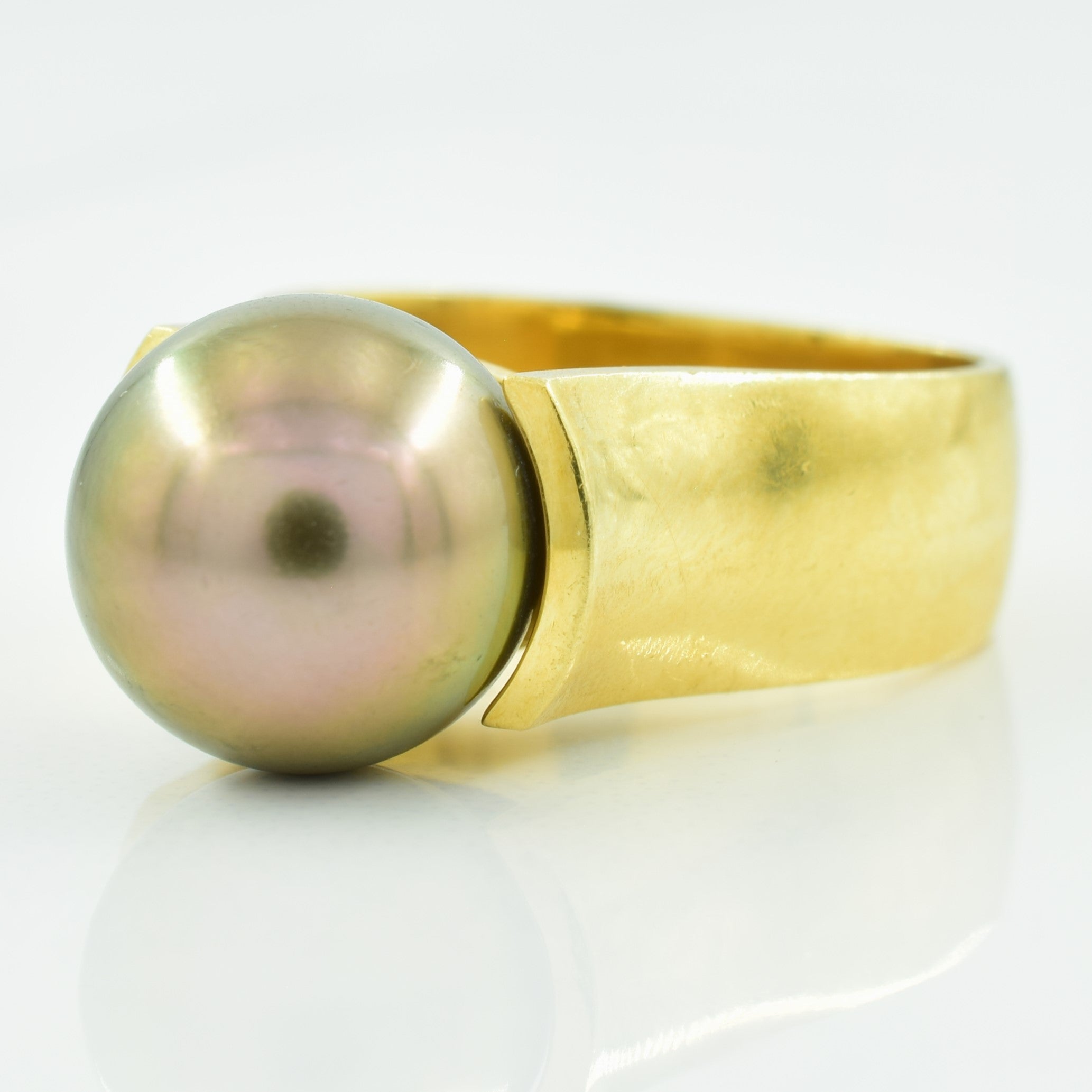 Cathedral Tahitian Pearl Ring | 8.50ct | SZ 5.75 |