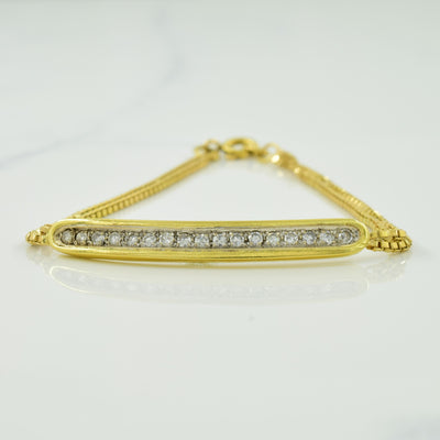 Pave Set Diamond Bracelet | 0.34ctw | 7