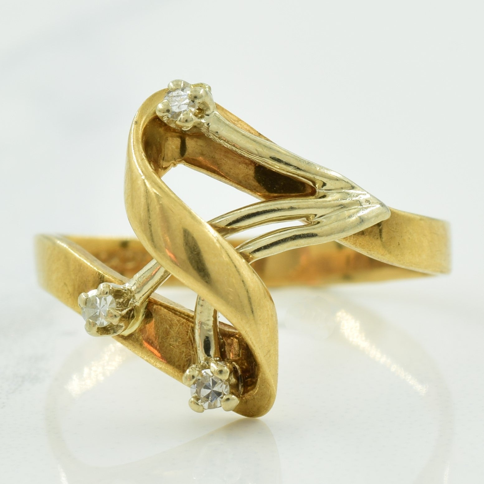 Bypass Diamond Ring | 0.05ctw | SZ 6.75 |