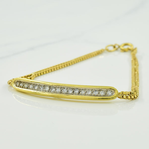 Pave Set Diamond Bracelet | 0.34ctw | 7