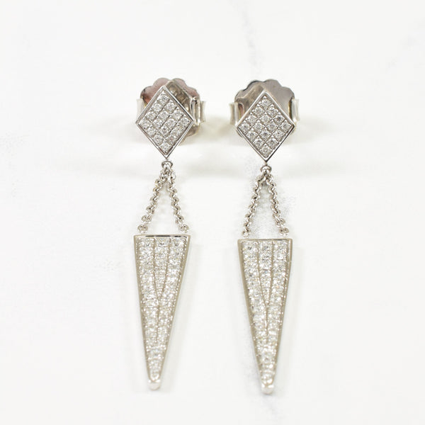 Diamond Drop Earrings | 0.90ctw |
