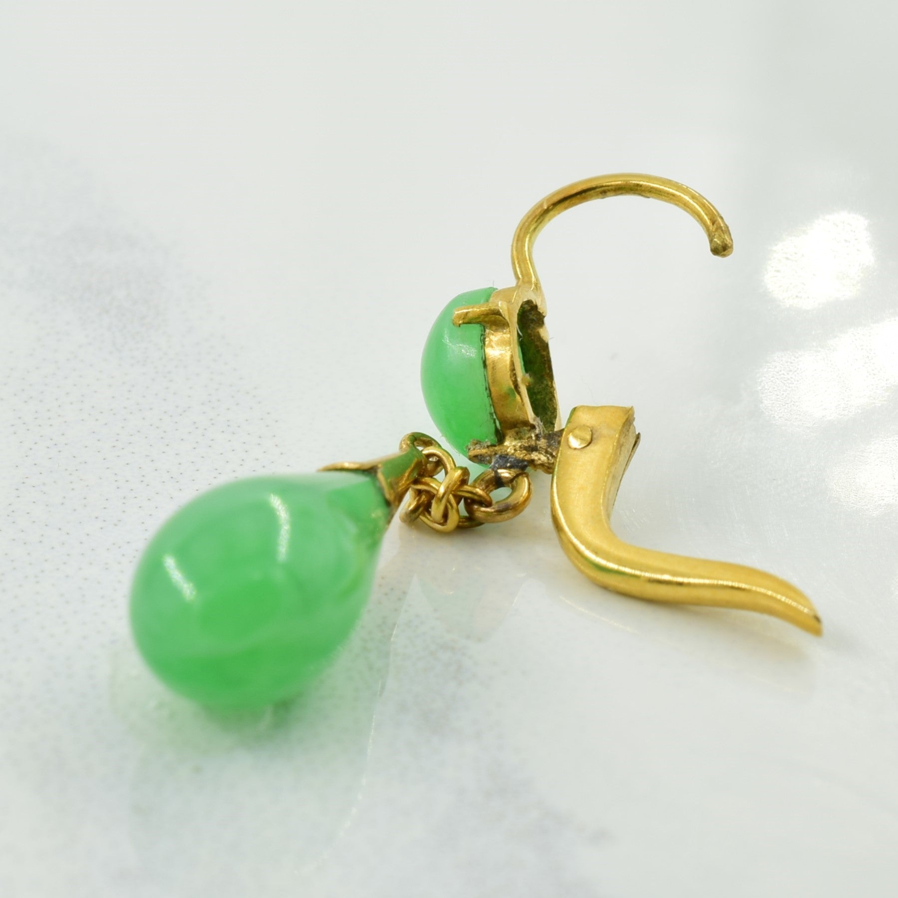 Jadeite Drop Earrings | 4.50ctw |