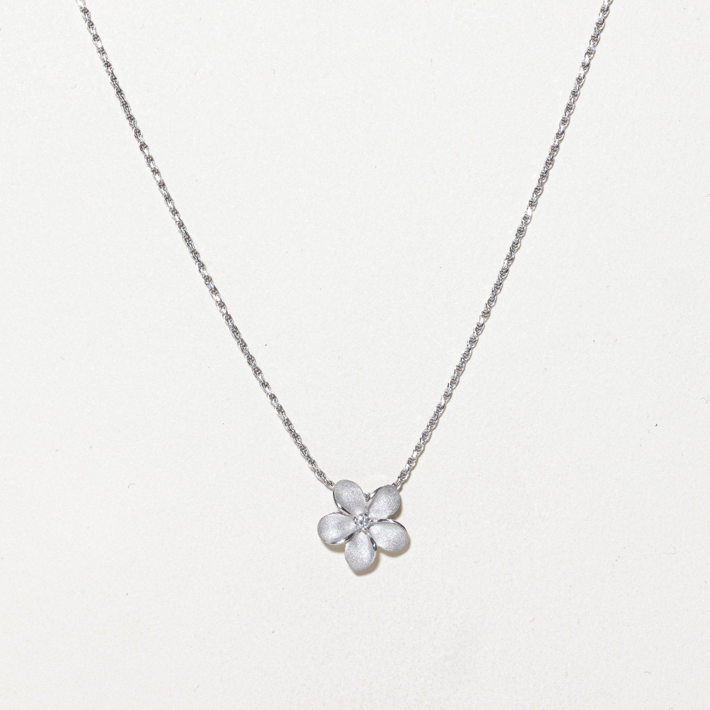 14K Necklace with Diamond Accents