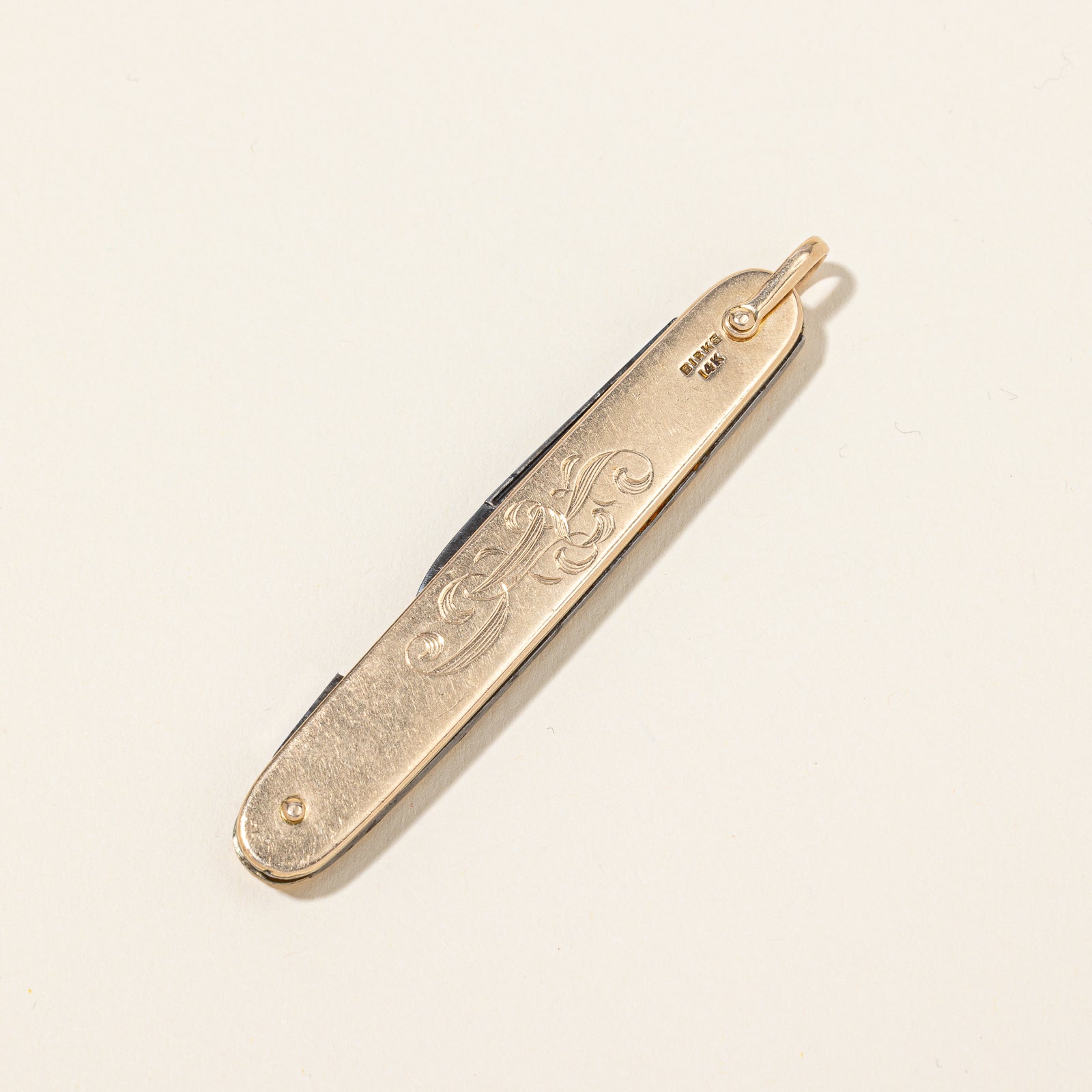 'Birks' Gold Pocket Knife |