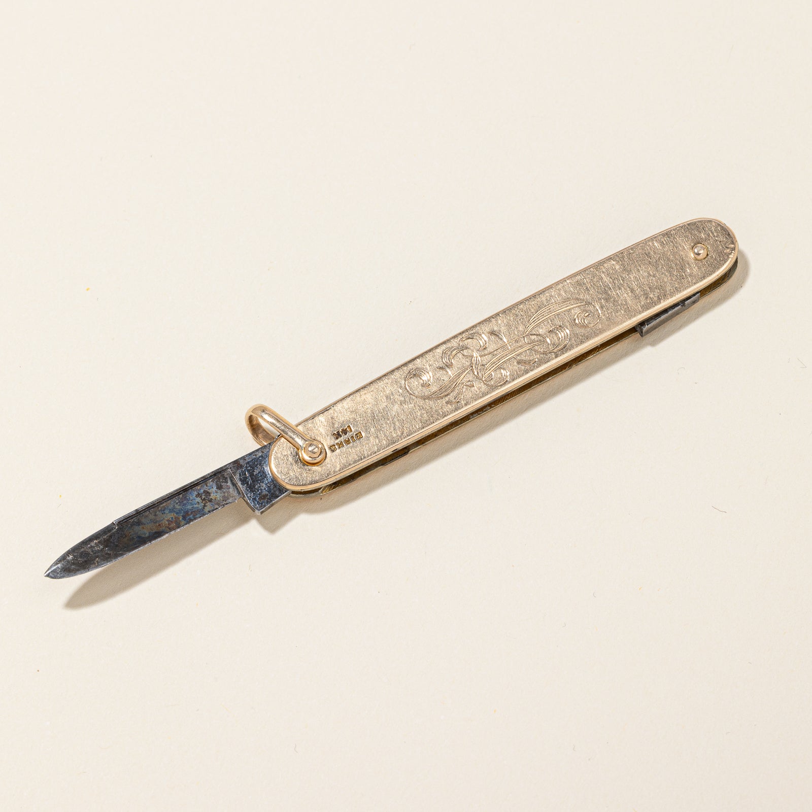 'Birks' Gold Pocket Knife |