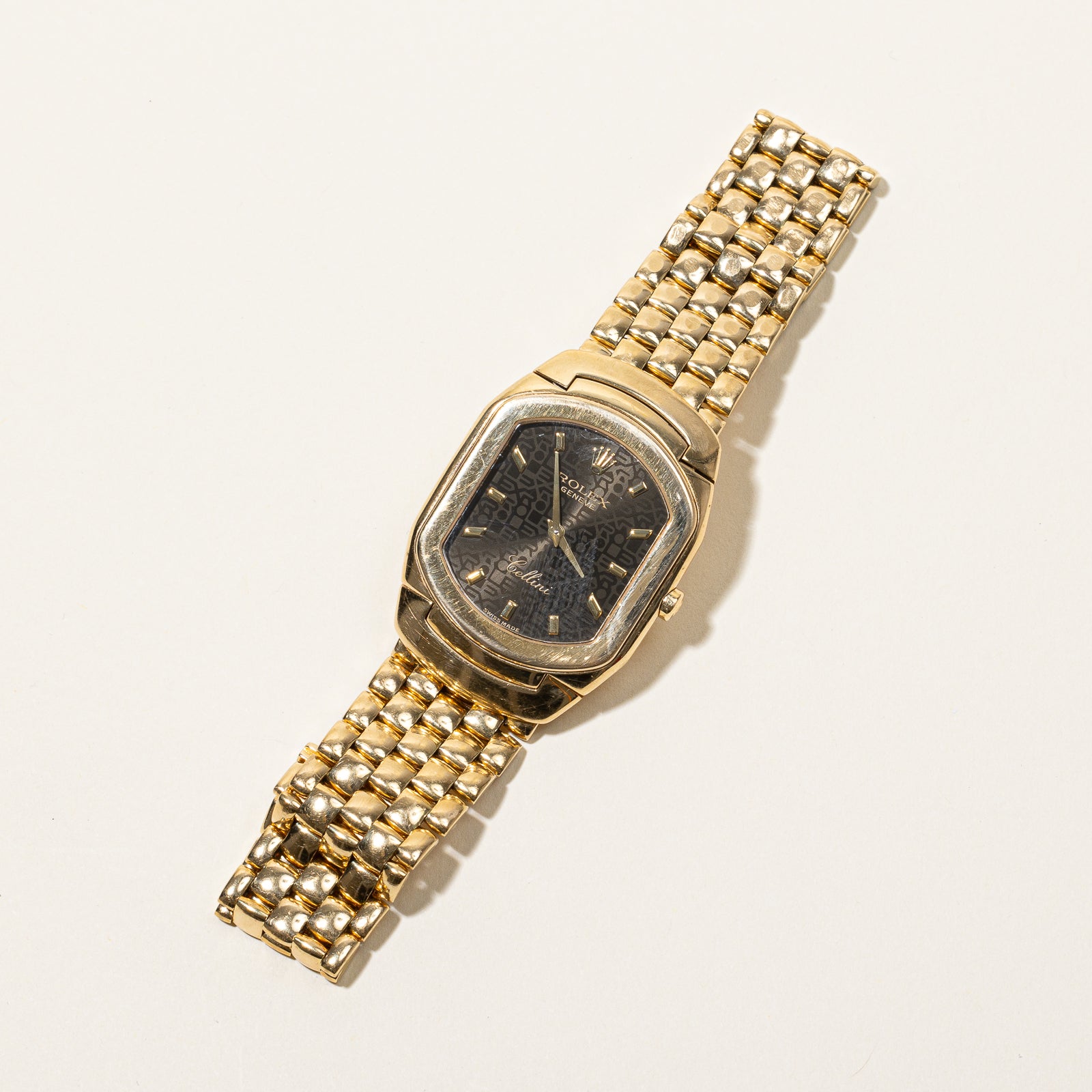 'Rolex' Cellini Vintage 18k Solid Gold Watch Ref. 6633 | 7" |