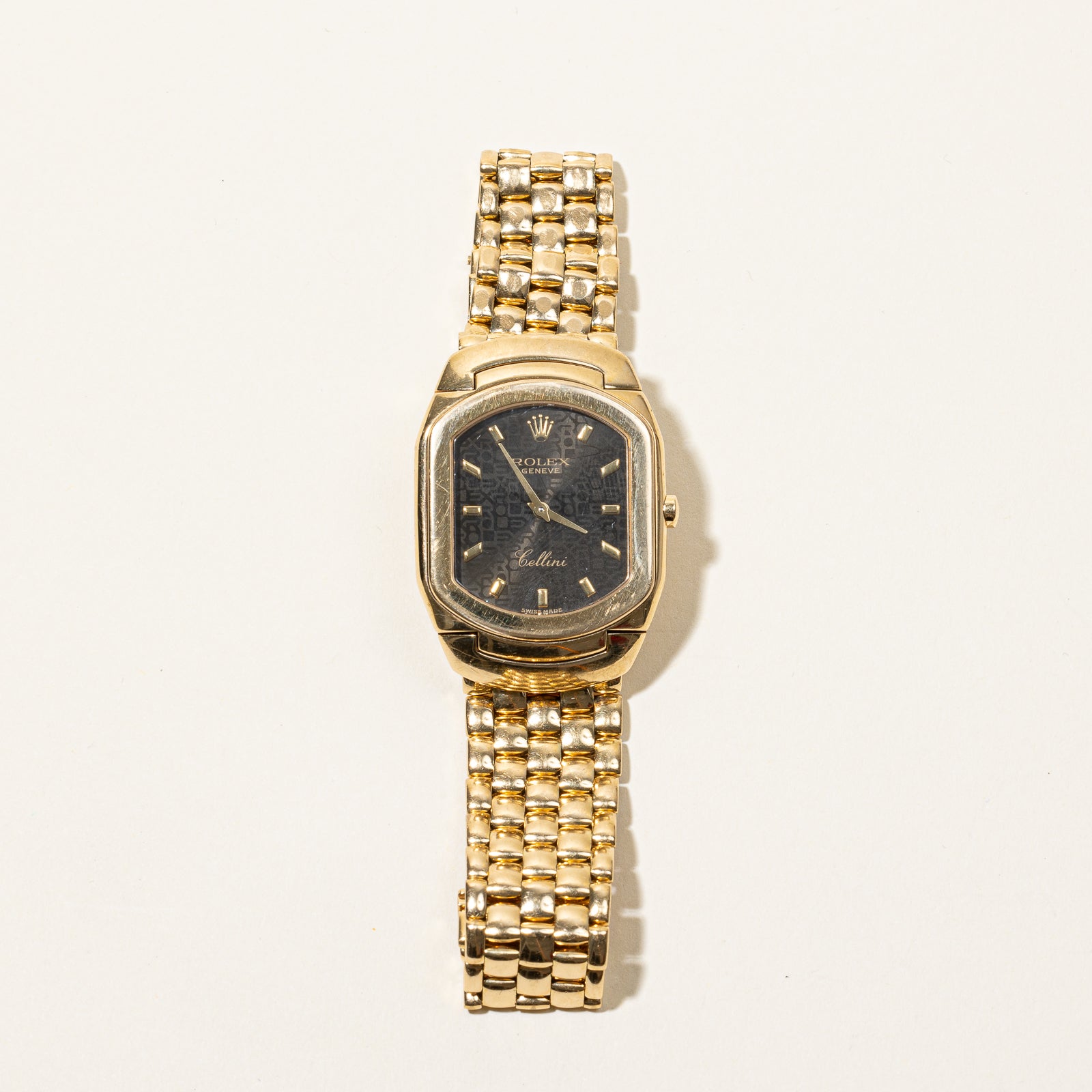 'Rolex' Cellini Vintage 18k Solid Gold Watch Ref. 6633 | 7" |