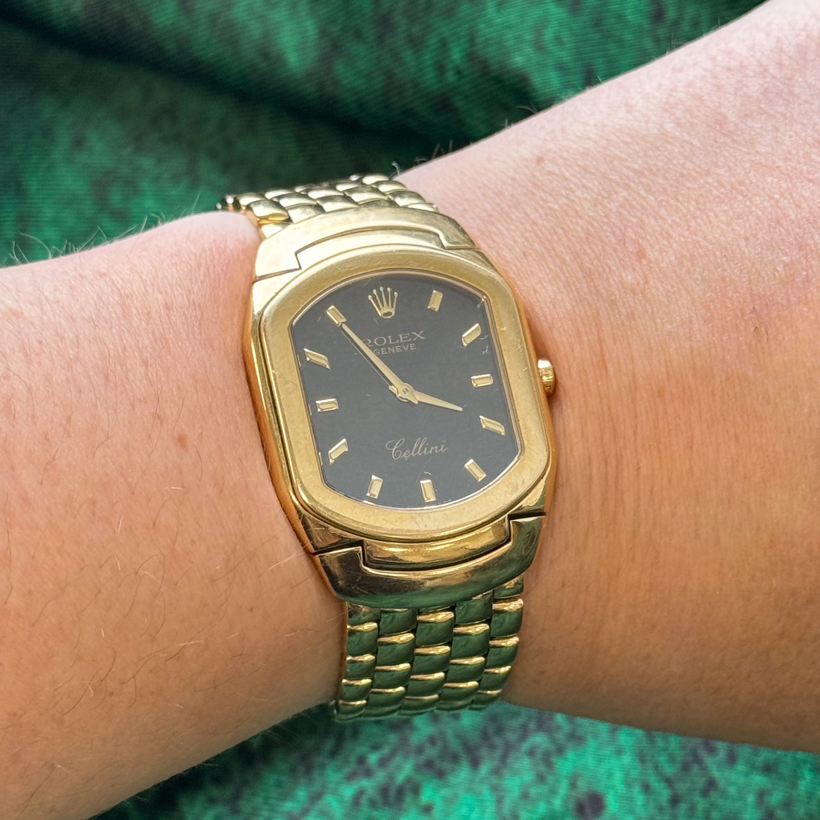 'Rolex' Cellini Vintage 18k Solid Gold Watch Ref. 6633 | 7" |