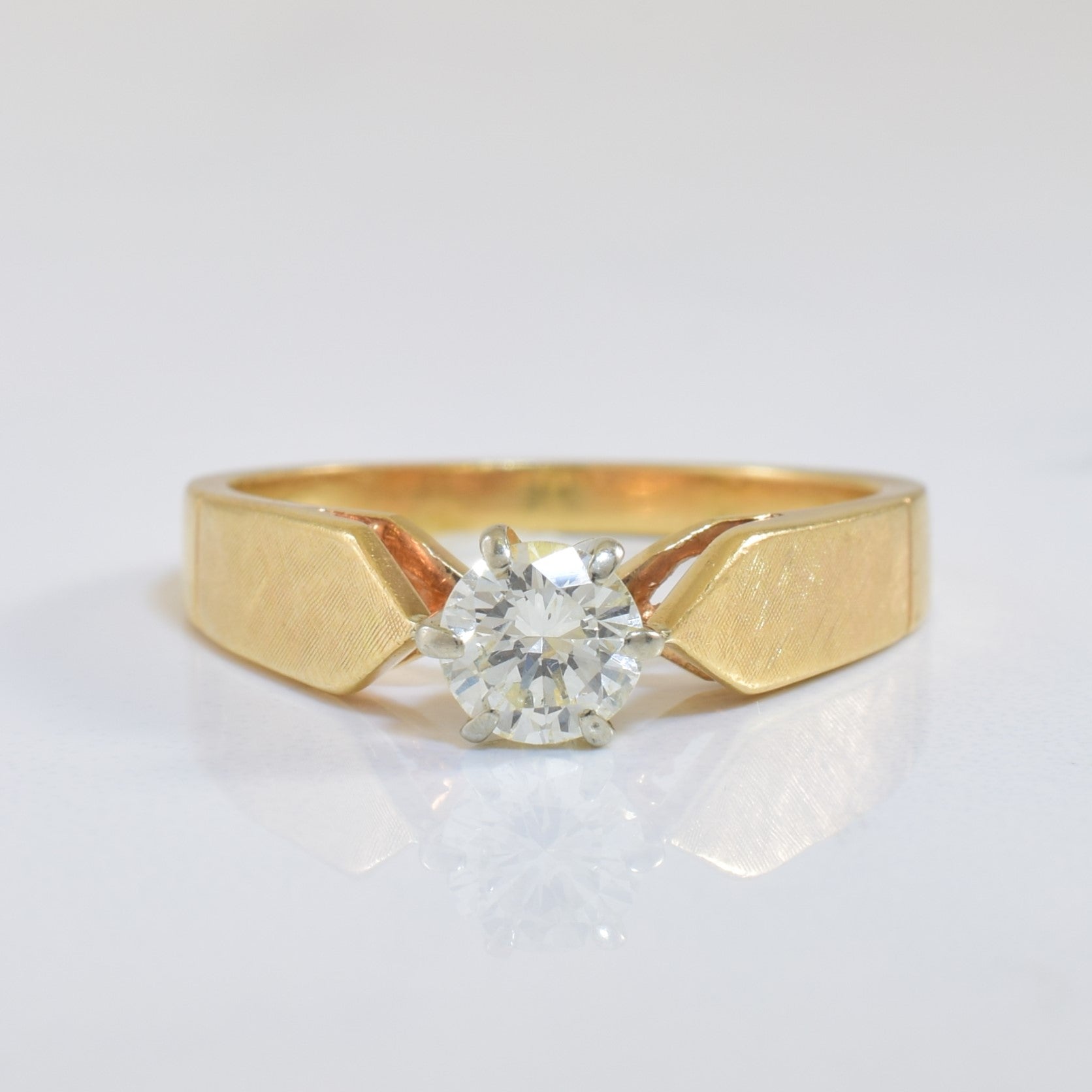 Diamond Cathedral Ring | 0.45ct | SZ 7.25 |