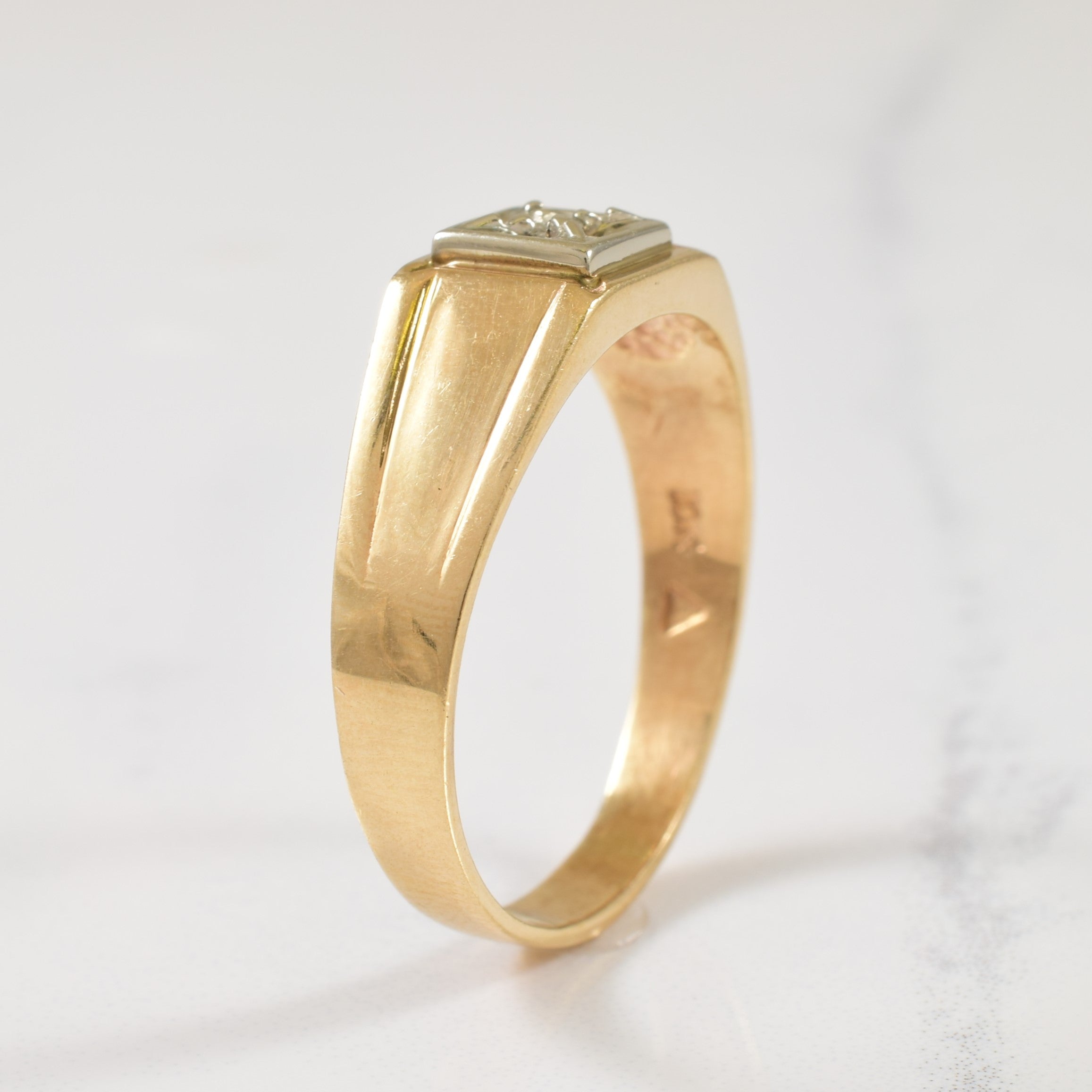 Solitaire Diamond Ring | 0.03ctw | SZ 12 |