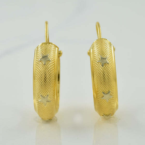 18k Yellow Gold Hoop Earrings |