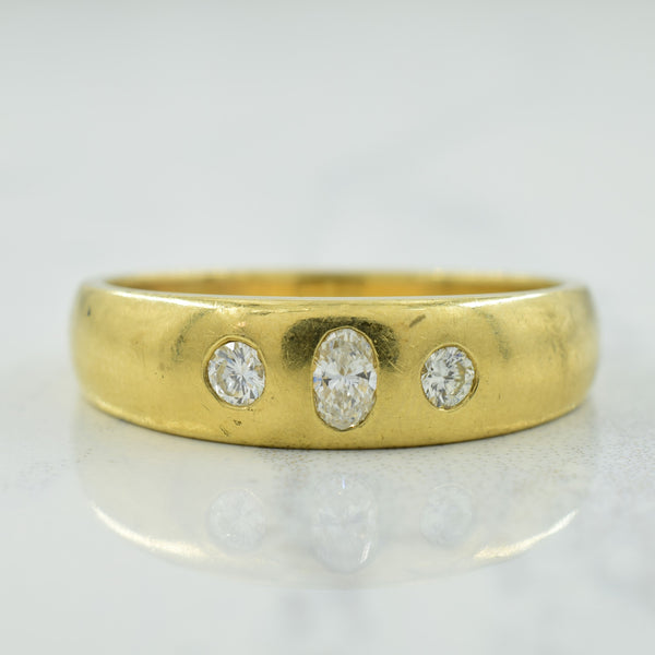 Three Stone Diamond Ring | 0.22ctw | SZ 10 |