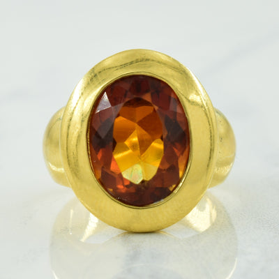 Citrine Cocktail Ring | 4.00ct | SZ 5 |