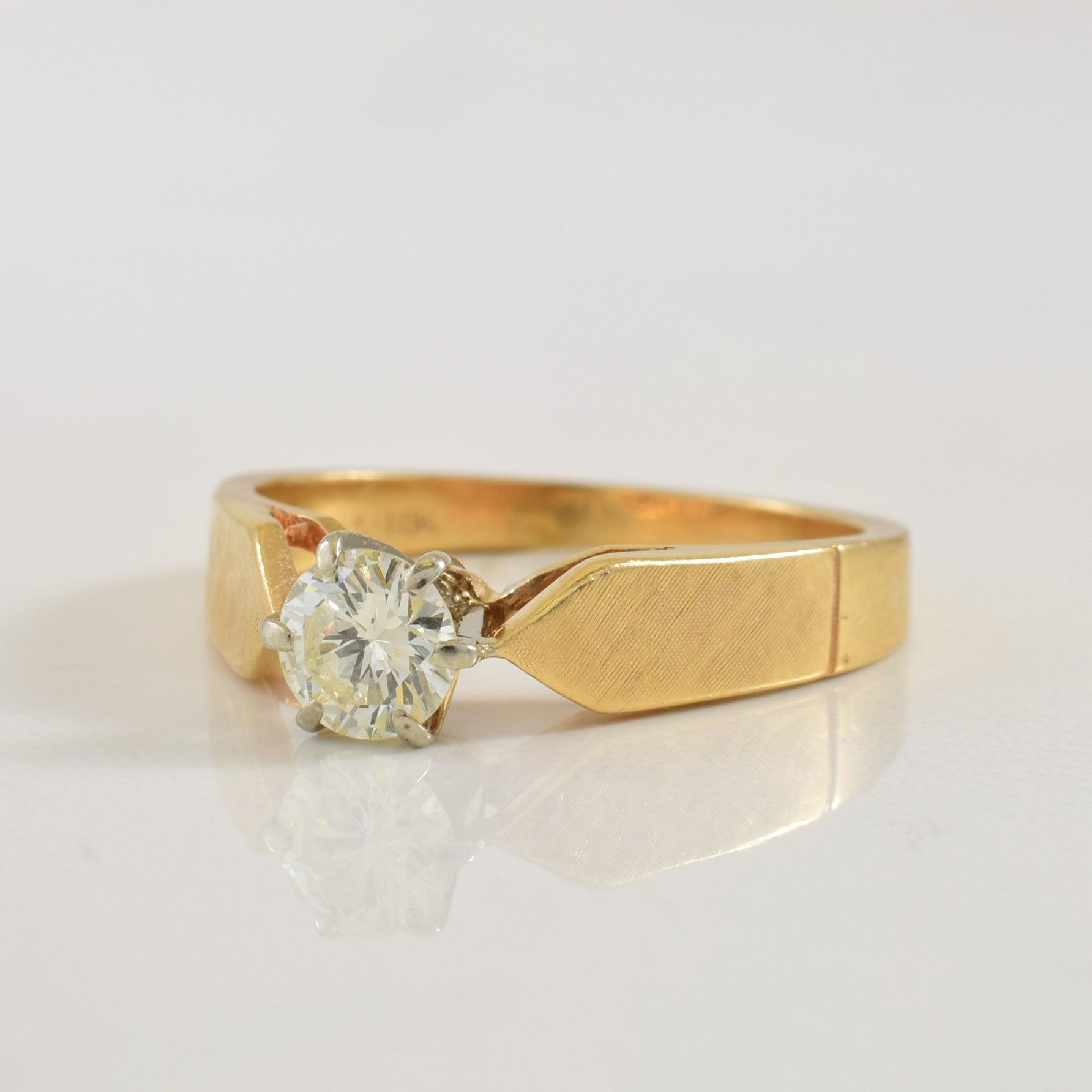 Diamond Cathedral Ring | 0.45ct | SZ 7.25 |