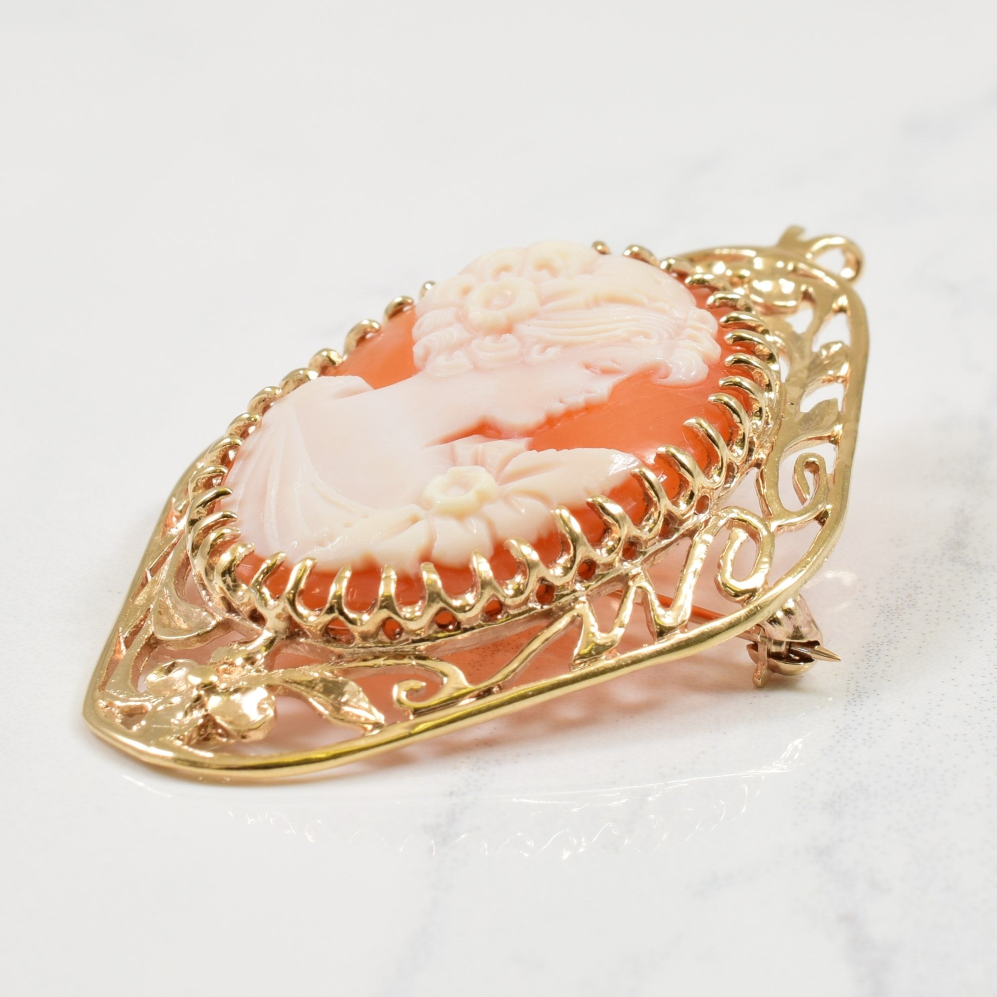 Cameo Shell Brooch | 13.50ct |