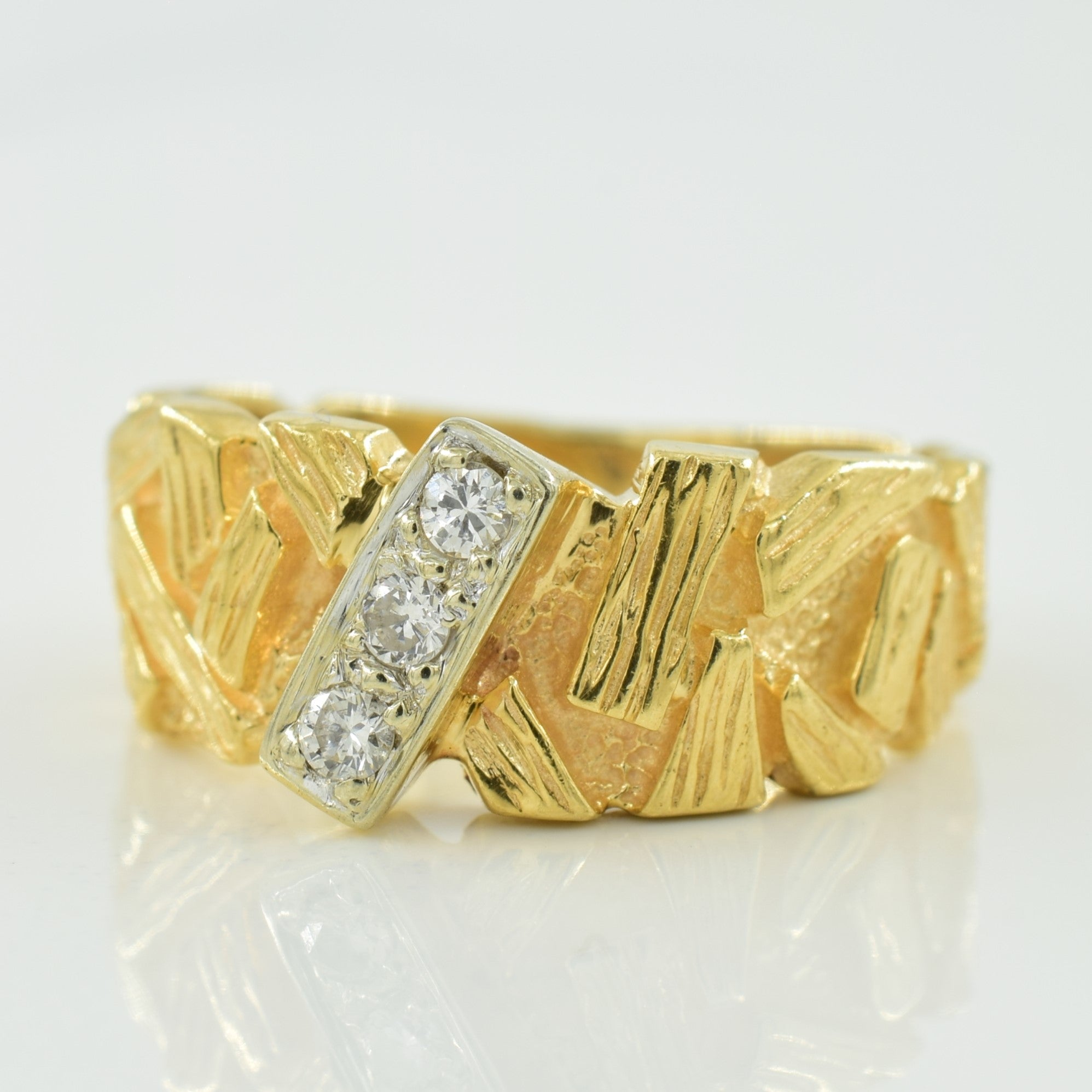Pave Set Diamond Ring | 0.08ctw | SZ 5.25 |