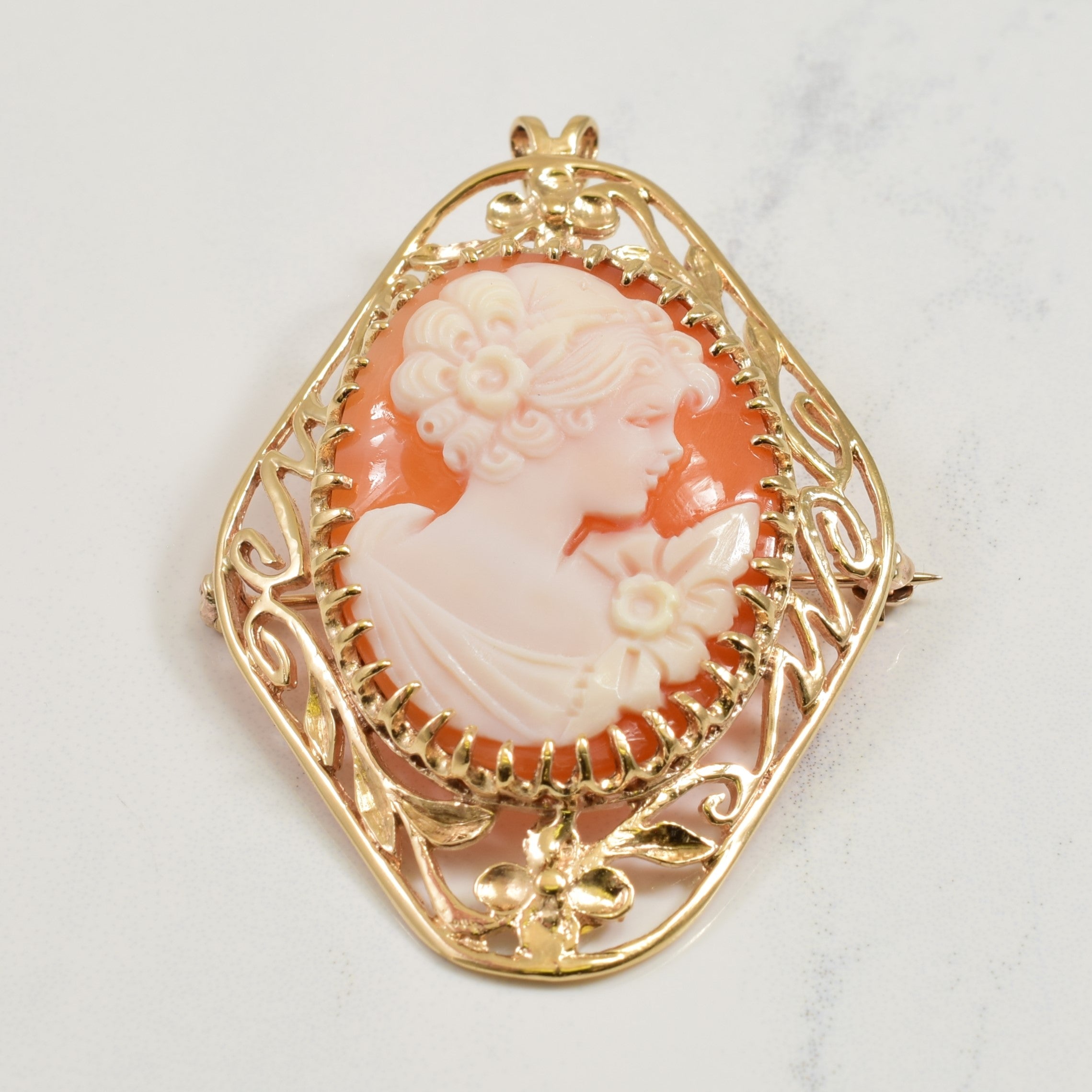 Cameo Shell Brooch | 13.50ct |