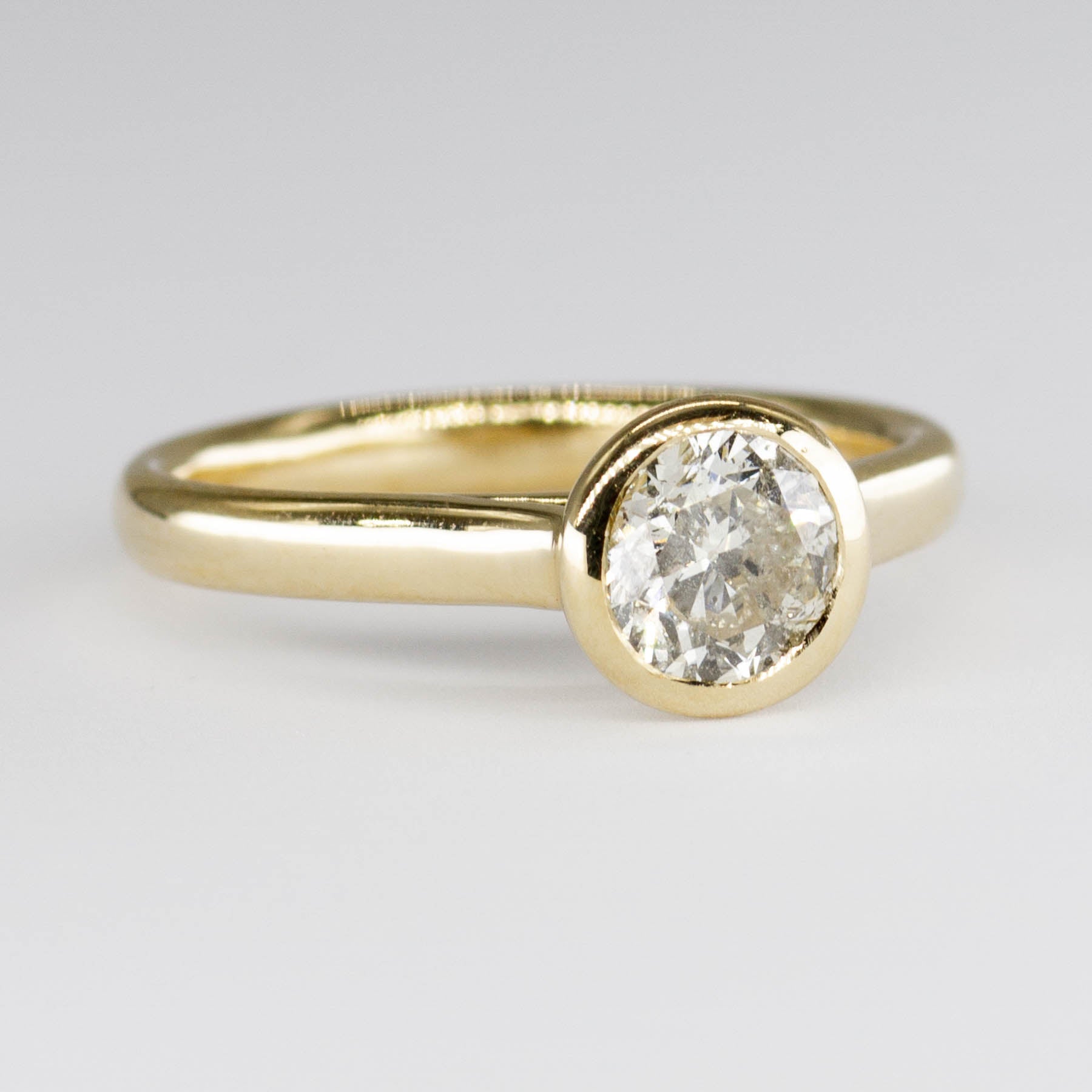 '100 Ways' 14k Yellow Gold Bezel Set Solitaire Ring | 1.01ct | SZ 6.75 - 100 Ways