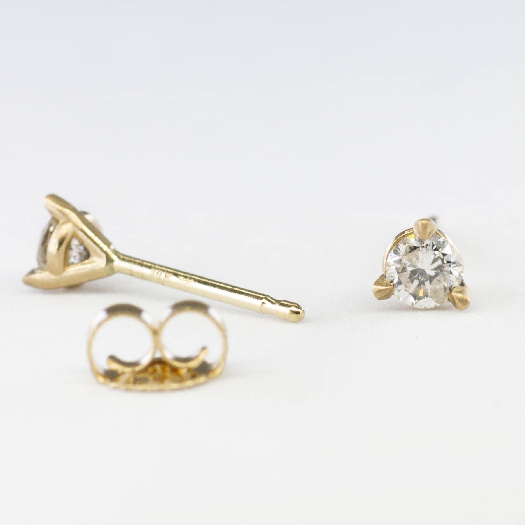 '100 Ways' 14k Yellow Gold Diamond Martini Studs | 1/4 ctw | - 100 Ways