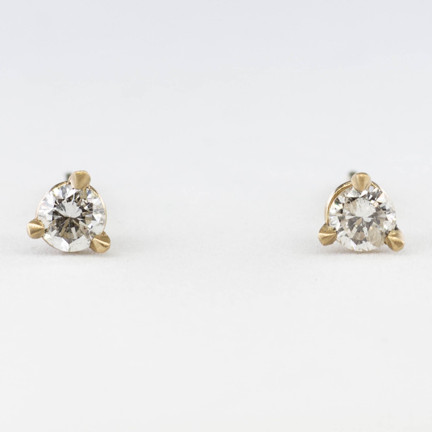 '100 Ways' 14k Yellow Gold Diamond Martini Studs | 1/4 ctw | - 100 Ways