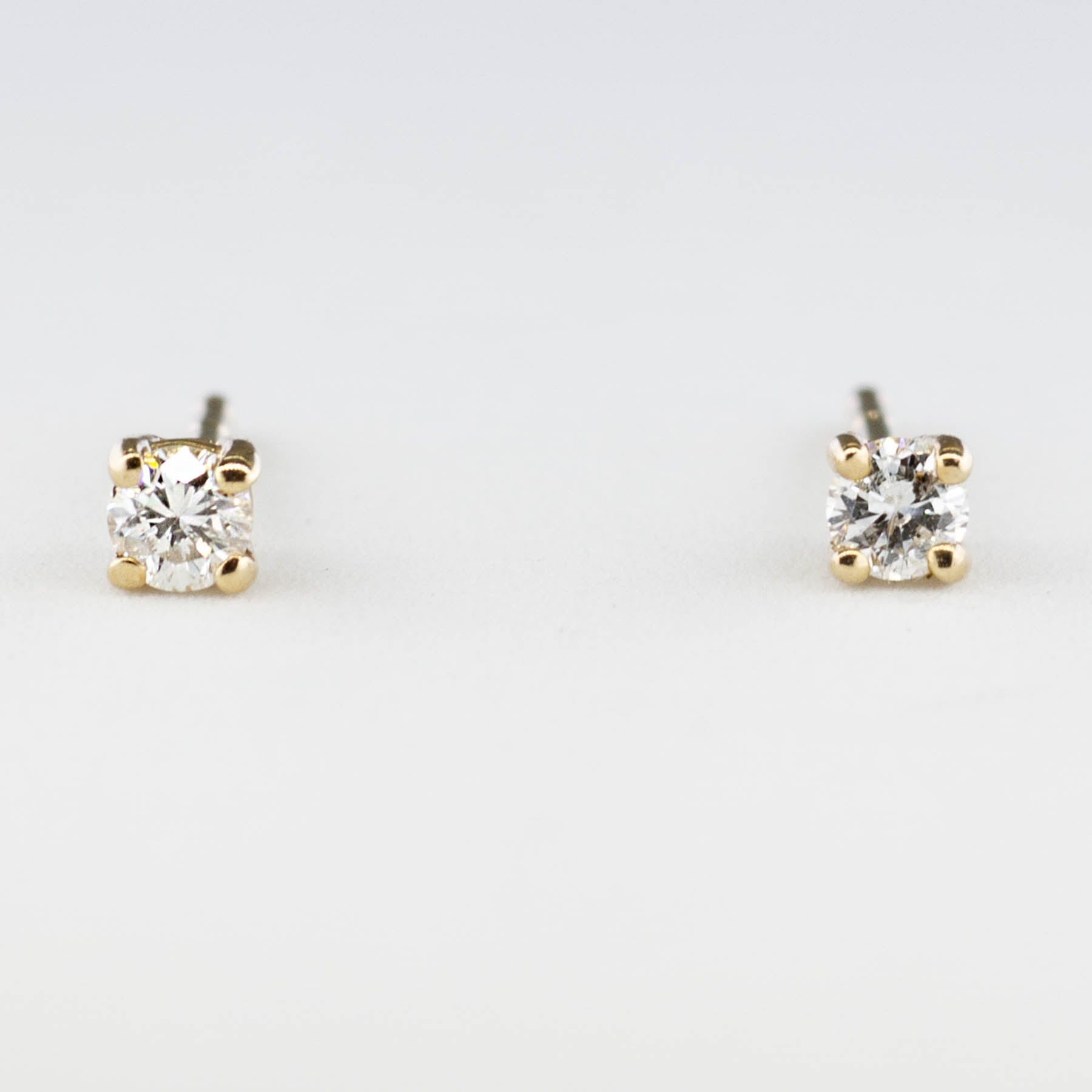 '100 Ways' 14k Yellow Gold Diamond Small Studs | 1/8 ctw | - 100 Ways