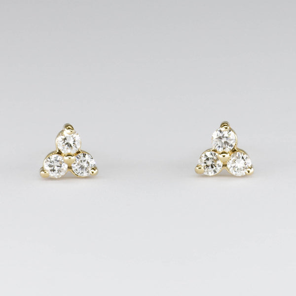 '100 Ways' 14k Yellow Gold Diamond Trio Diamond Earrings | 0.18ctw |