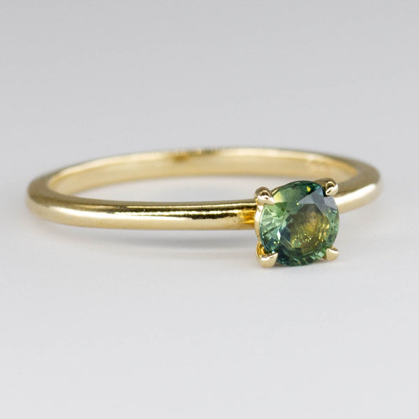 100 Ways' 14k Yellow Gold Sapphire Solitaire Ring | 0.25ct | SZ 6.75