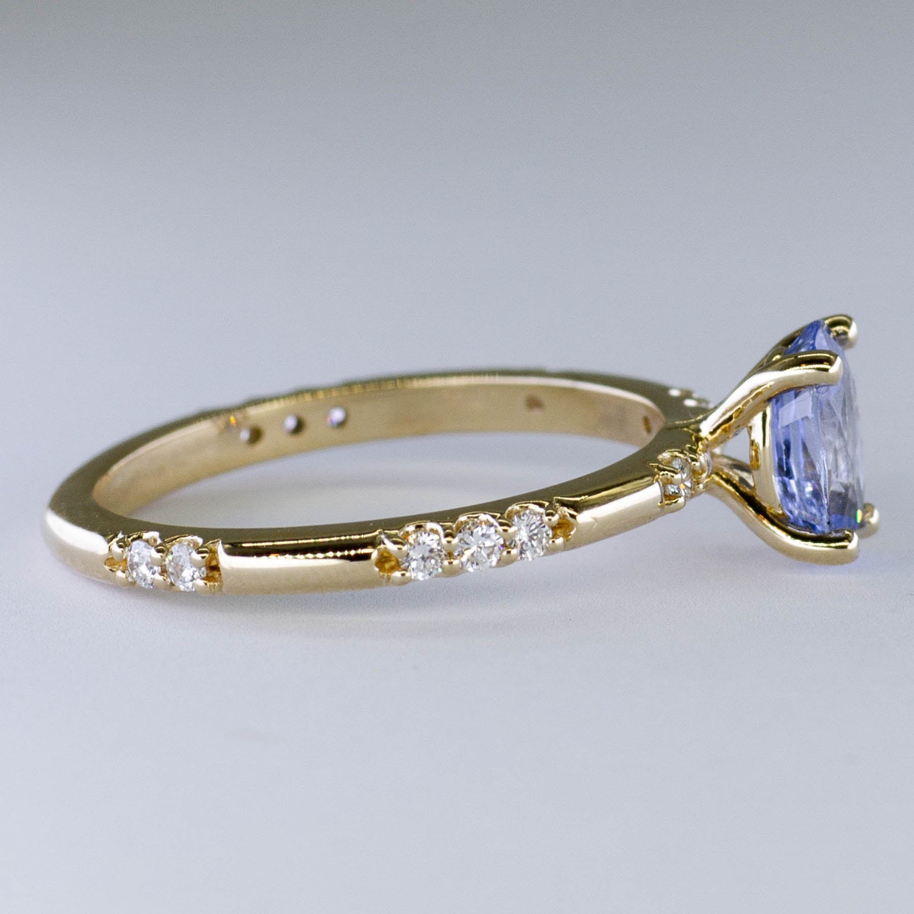 '100 Ways' Accented Oval Ceylon Sapphire Ring | 1.18ct | SZ 7 | - 100 Ways