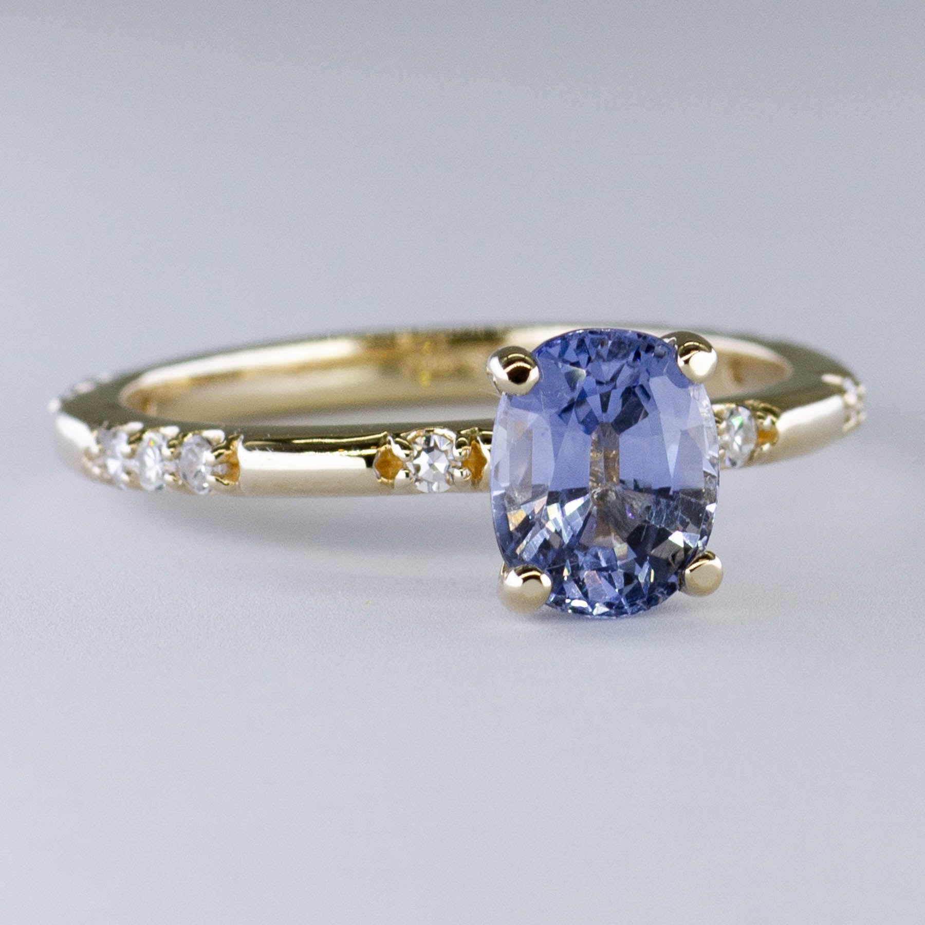 '100 Ways' Accented Oval Ceylon Sapphire Ring | 1.56ct | SZ 7 | - 100 Ways