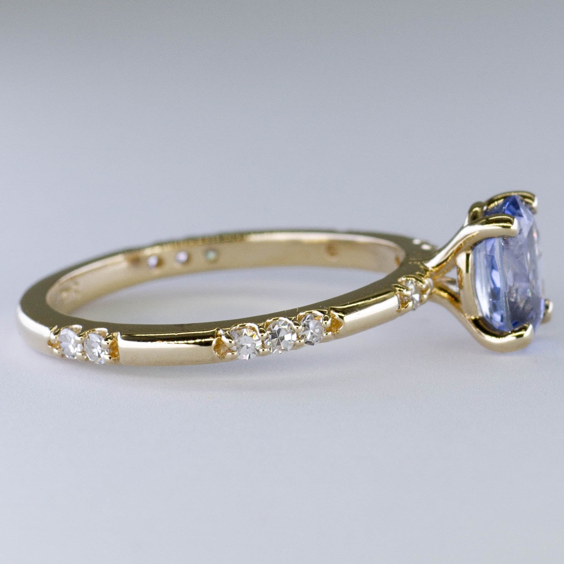 '100 Ways' Accented Oval Ceylon Sapphire Ring | 1.56ct | SZ 7 | - 100 Ways