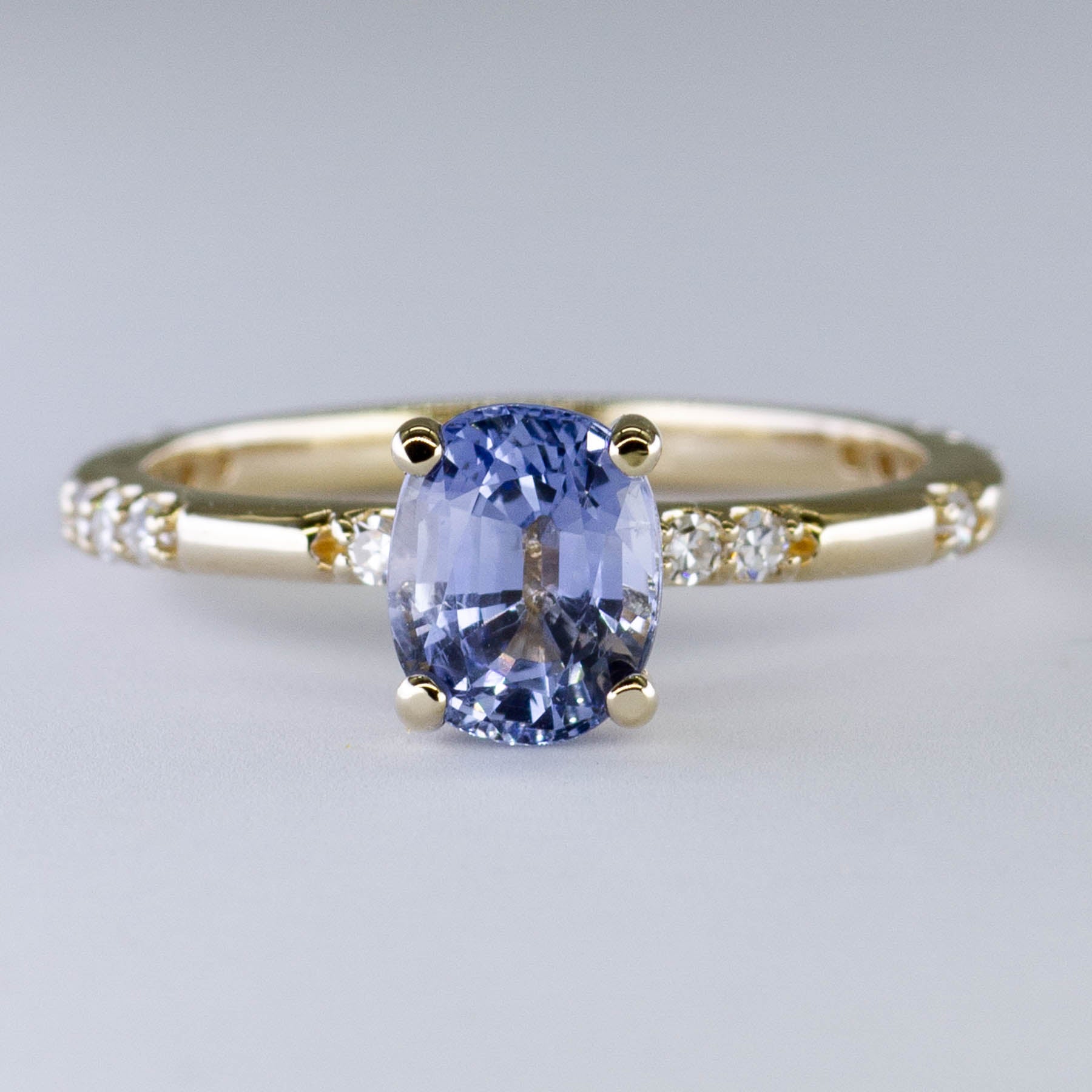 '100 Ways' Accented Oval Ceylon Sapphire Ring | 1.56ct | SZ 7 | - 100 Ways