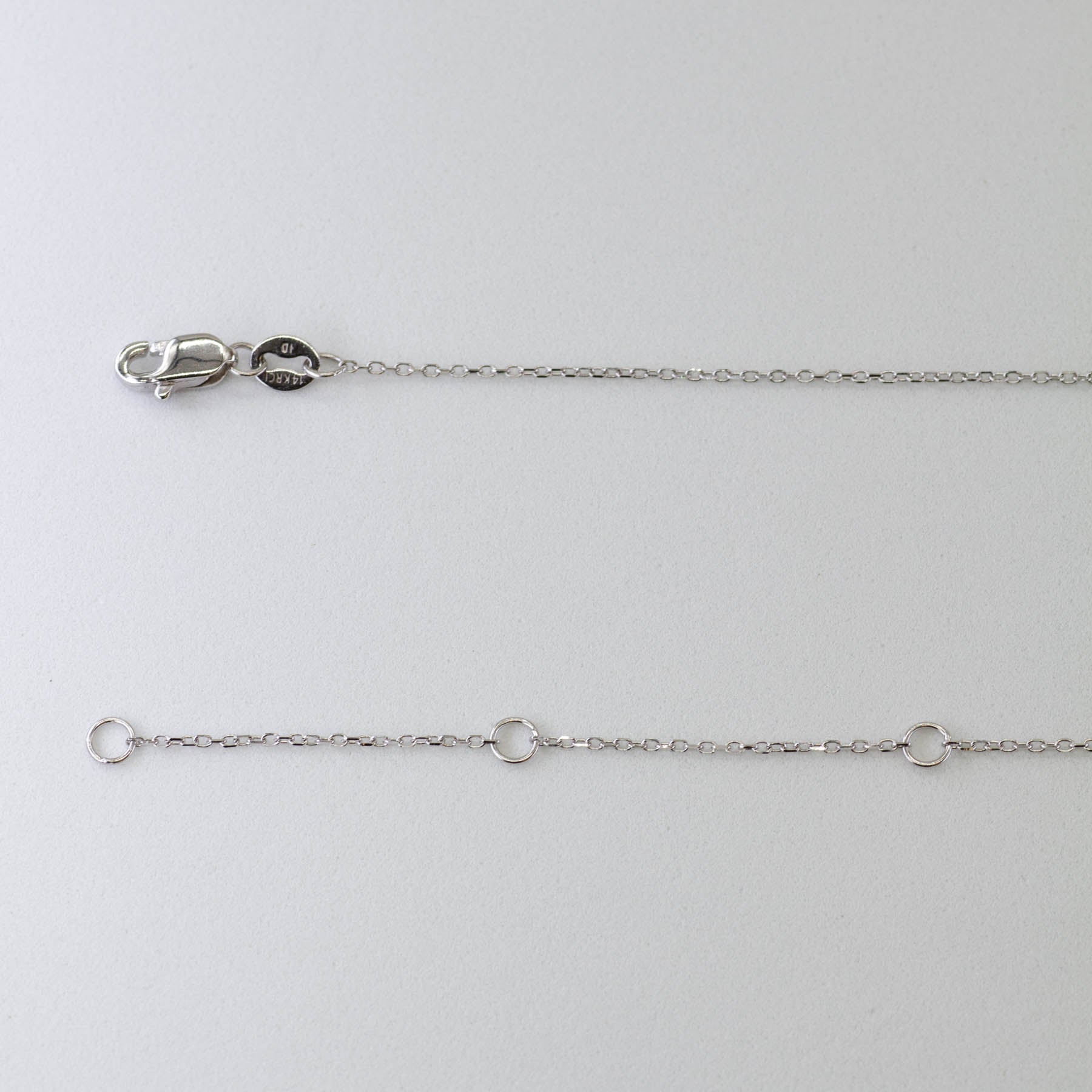 '100 Ways' Adjustable White Gold Chain | - 100 Ways