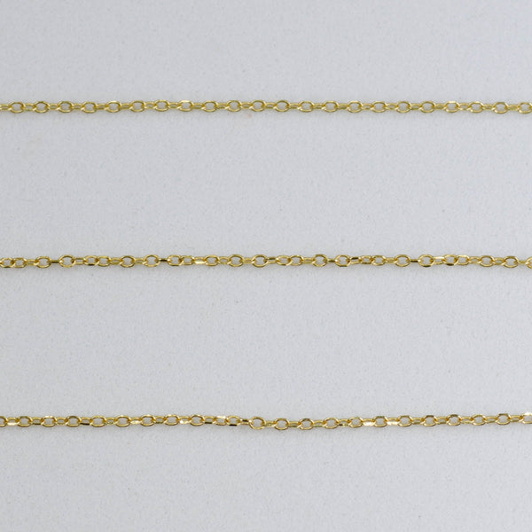 '100 Ways' Adjustable Yellow Gold Chain |
