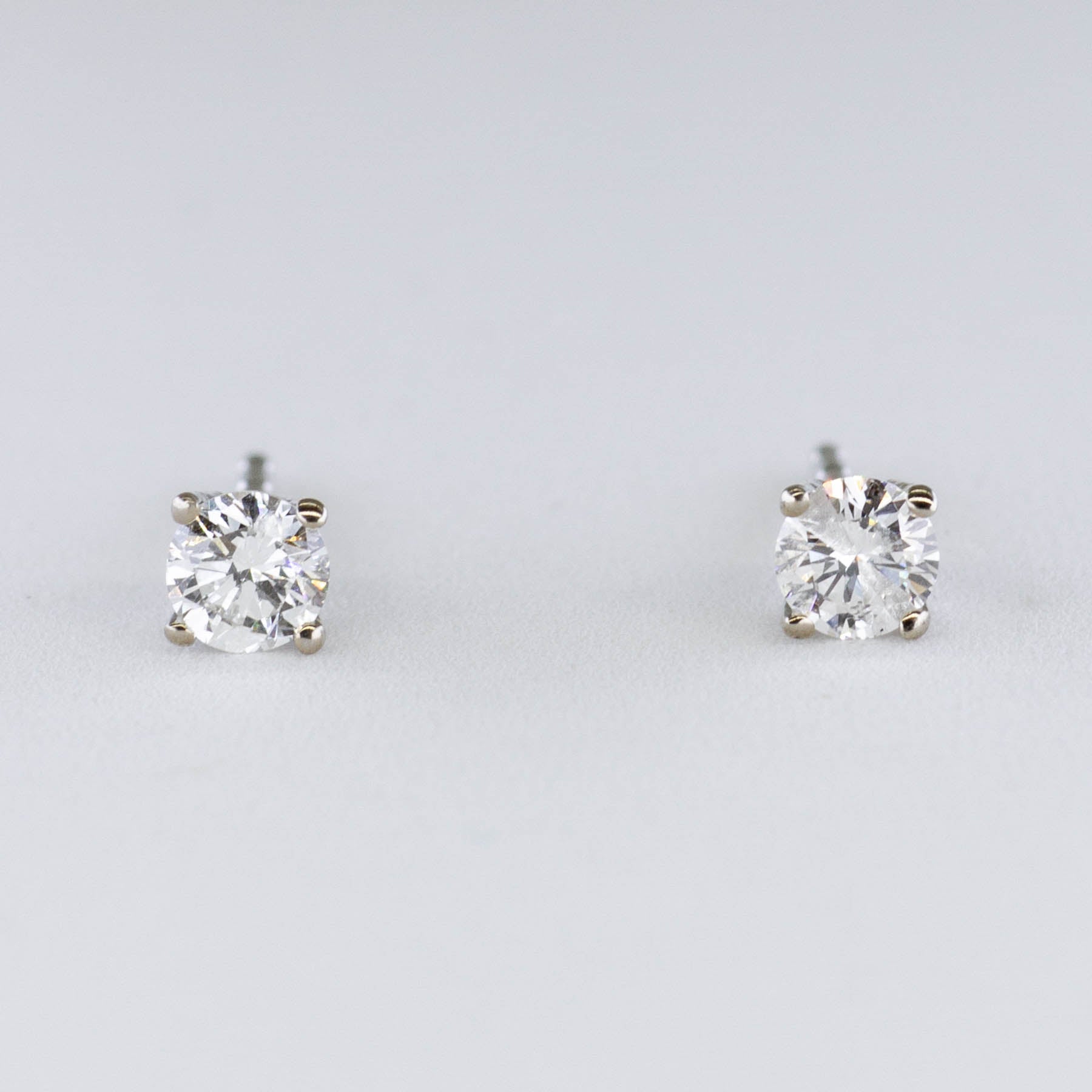 '100 Ways' Classic Solitaire Diamond Stud Earrings | White Gold | Est. 0.25ctw | - 100 Ways