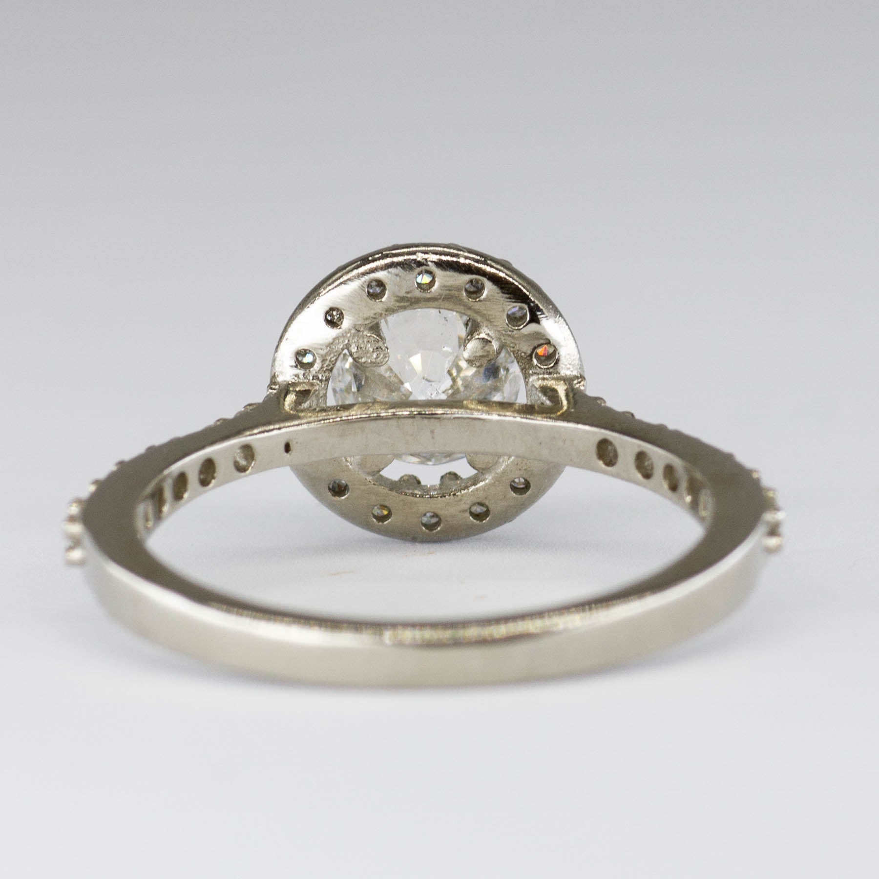 '100 Ways' Diamond Halo 18k Ring | 0.65ct, 0.36 ctw | SZ 5.75 - 100 Ways