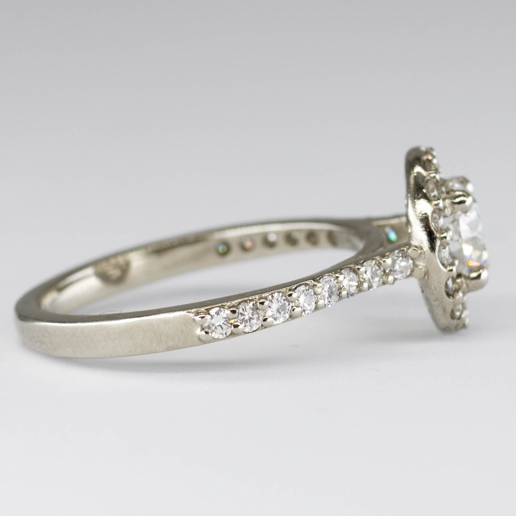 '100 Ways' Diamond Halo 18k Ring | 0.65ct, 0.36 ctw | SZ 5.75 - 100 Ways