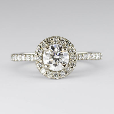 '100 Ways' Diamond Halo 18k Ring | 0.65ct, 0.36 ctw | SZ 5.75