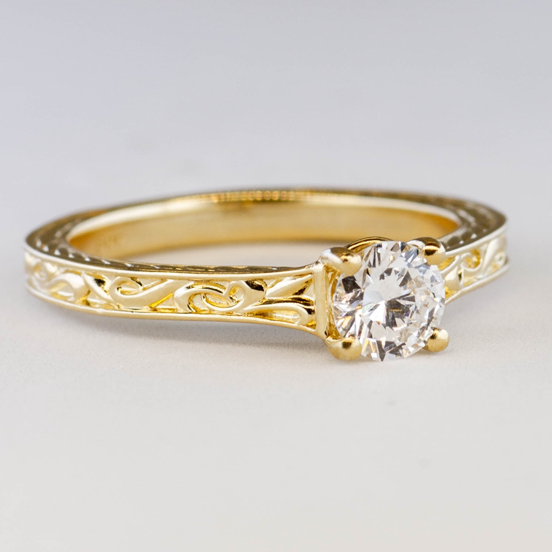 '100 Ways' Filigree Band Diamond Engagement Ring | 0.50ct | SZ 7 | - 100 Ways