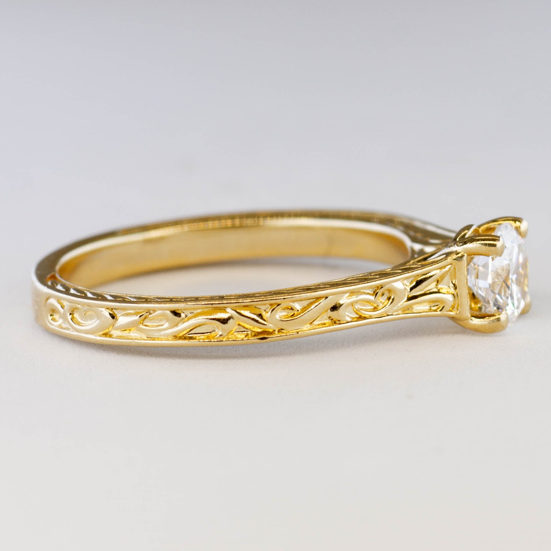 '100 Ways' Filigree Band Diamond Engagement Ring | 0.50ct | SZ 7 | - 100 Ways