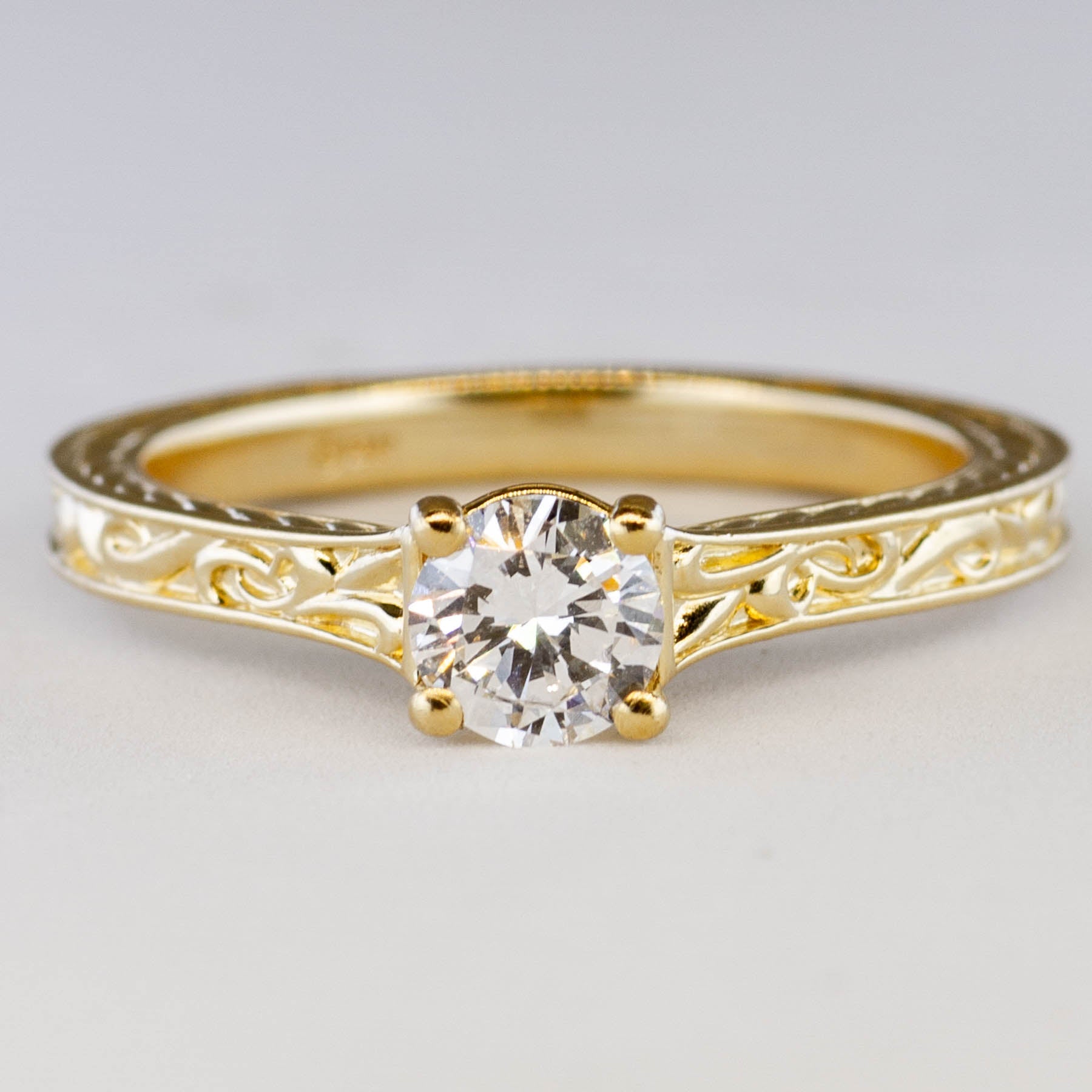 '100 Ways' Filigree Band Diamond Engagement Ring | 0.50ct | SZ 7 | - 100 Ways