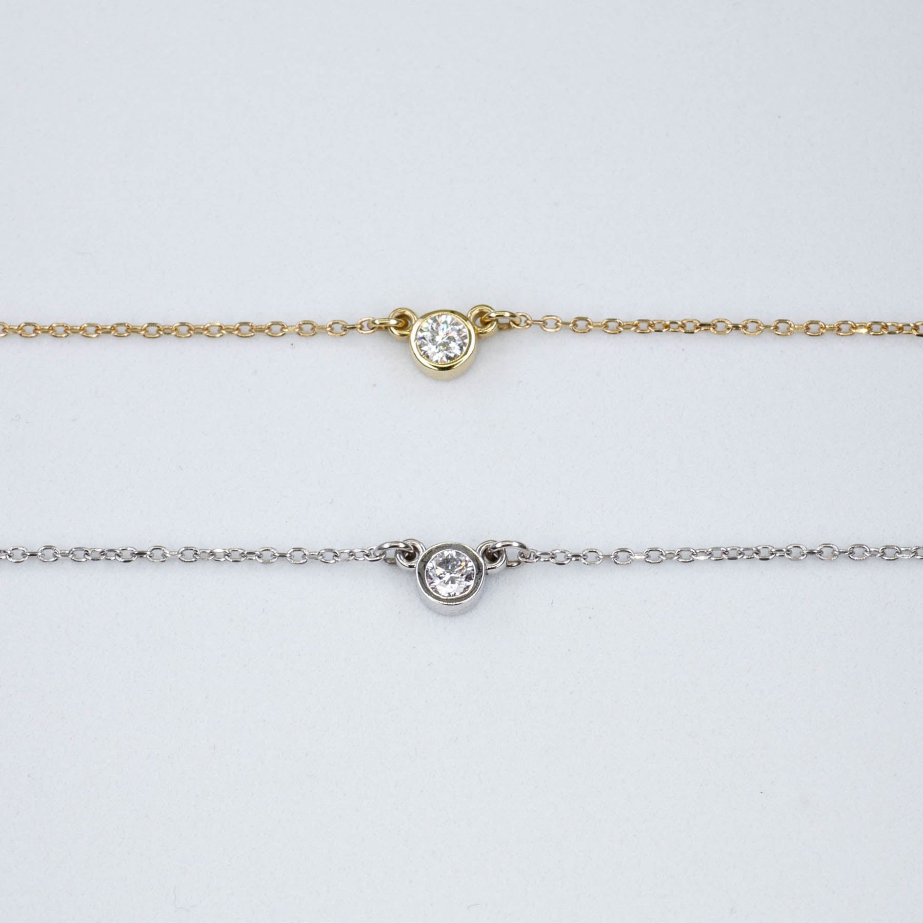 '100 Ways' Floating Diamond Necklace | 0.10ct | 18" | Options Available | - 100 Ways