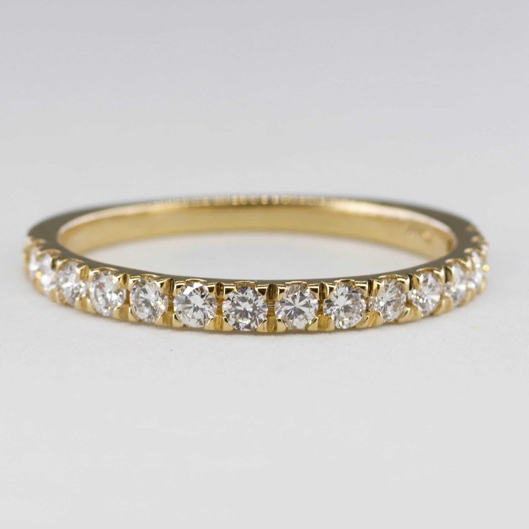 '100 Ways' French Pave Semi-Eternity Diamond Ring in Yellow Gold | 1/2 Carat | SZ 7 | - 100 Ways